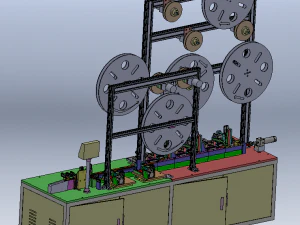 Fully Automatic USB 5P Insertion Machine 3D Model