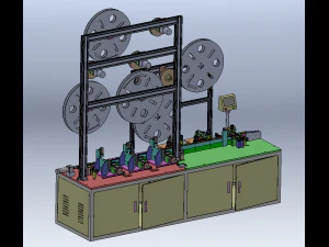 Fully Automatic USB 5P Insertion Machine 3D Model