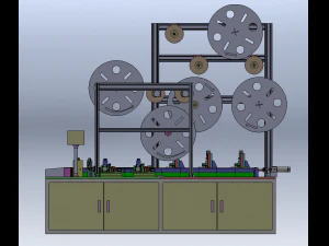 Fully Automatic USB 5P Insertion Machine 3D Model