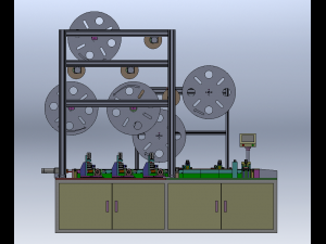 Fully Automatic USB 5P Insertion Machine Modelo 3D