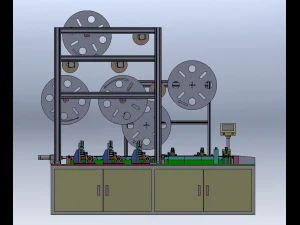 Fully Automatic USB 5P Insertion Machine 3D Model