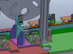 Fully Automatic USB 5P Insertion Machine 3D Model