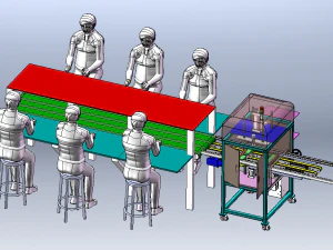 Automatic Packaging Machine for Bubble Shell Packaging 3D Model