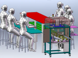 Automatic Packaging Machine for Bubble Shell Packaging 3D Model