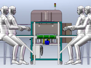 Automatic Packaging Machine for Bubble Shell Packaging 3D Model