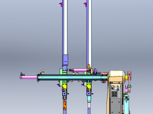 4-Axis Robotic Arm 650 Dual-Position Automatic Loading and Unloading Machine Model 3D