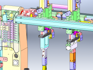 4-Axis Robotic Arm 650 Dual-Position Automatic Loading and Unloading Machine Model 3D