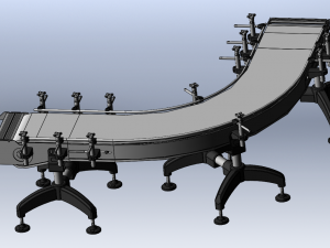 90-Degree Conveyor 3D Model