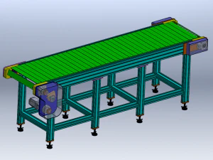 2미터 컨베이어 3D 모델
