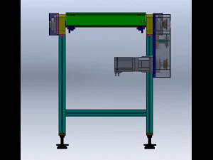 2-Meter Conveyor 3D Model