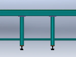 2-Meter Conveyor 3D Model
