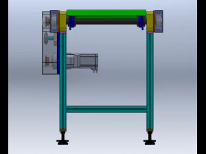 2-Meter Conveyor 3D Model