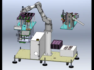 Automatic Assembly Machine for PCB Board Fixtures 3D Model