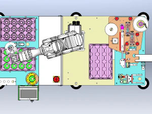 Automatic Assembly Machine for PCB Board Fixtures 3D Model