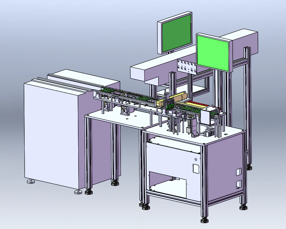 Integrated Machine for LED Component Packaging Inspection 3D Model .c4d .max .obj .3ds .fbx .stl .blend 