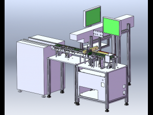 Integrated Machine for LED Component Packaging Inspection 3D Model
