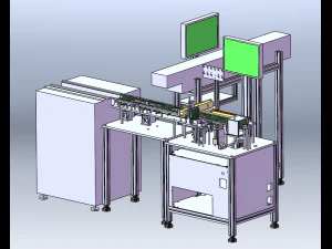 Integrierte Maschine zur Verpackungsinspektion von LED-Komponenten 3D Modell