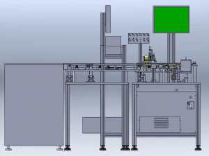 Integrated Machine for LED Component Packaging Inspection 3D Model