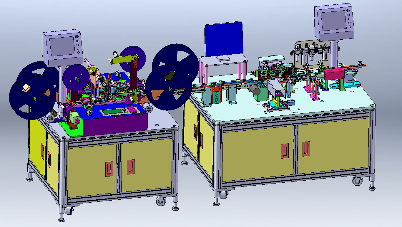 FFC 10 CCD Inspection and Packaging Machine 3D Model .c4d .max .obj .3ds .fbx .stl .blend