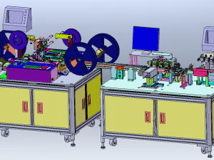FFC 10 CCD Inspection and Packaging Machine 3D Model
