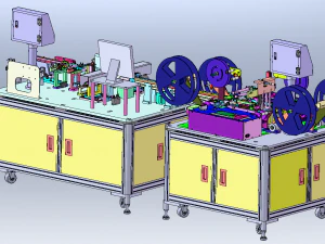 FFC 10 CCD Inspection and Packaging Machine 3D Model