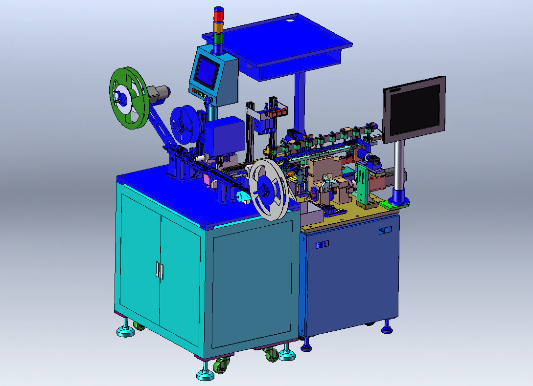 CCD Automatic Inspection and Packaging Machine 3D Model .c4d .max .obj .3ds .fbx .stl .blend 