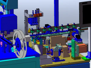 CCD Automatic Inspection and Packaging Machine 3D Model