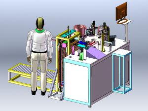 E5 Switch Button Assembly Machine 3D 모델