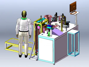 E5 Switch Button Assembly Machine 3D Model