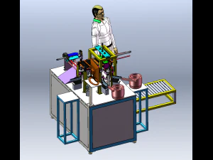 E5 Switch Button Assembly Machine 3D Model