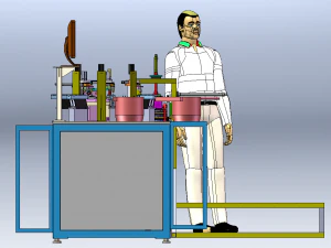 E5 Switch Button Assembly Machine 3D Model