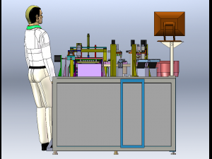 E5 Switch Button Assembly Machine 3D 모델