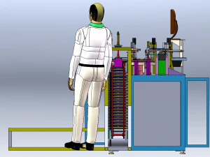 E5 Switch Button Assembly Machine 3D Model
