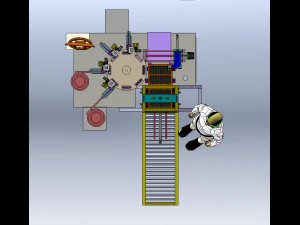 E5 Switch Button Assembly Machine 3D Model