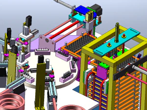 E5 Switch Button Assembly Machine 3D Model