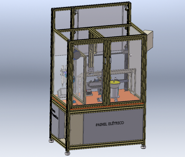 BMS Battery Management System Assembly Machine 3D Model .c4d .max .obj .3ds .fbx .stl .blend 