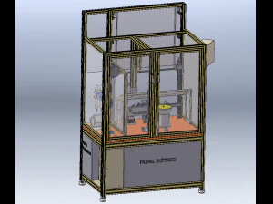 BMS Battery Management System Assembly Machine 3D Model