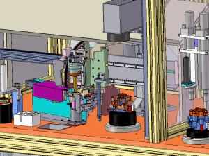 Montagemaschine f&uuml;r BMS-Batteriemanagementsysteme 3D Modell