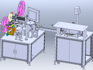 8 Yuqiu 244 Series HDMI Testing and Packaging Machine Modelo 3D