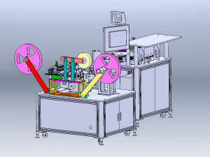 8 Yuqiu 244 Series HDMI Testing and Packaging Machine Modelo 3D