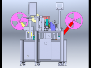 8 Yuqiu 244 Series HDMI Testing and Packaging Machine Modelo 3D