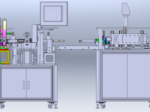 8 Yuqiu 244 Series HDMI Testing and Packaging Machine Modelo 3D