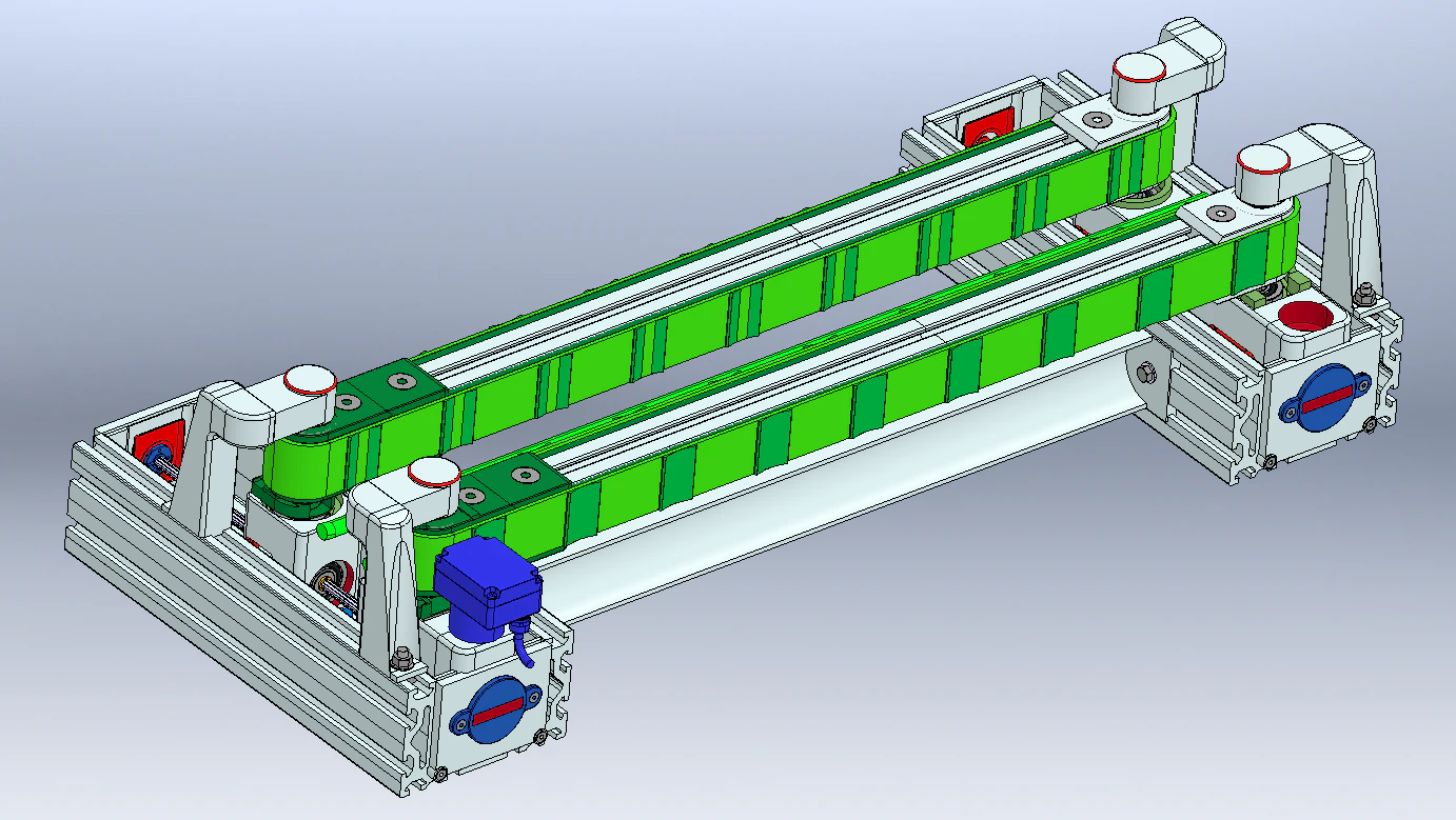 Vertical Conveyor 3D Model .c4d .max .obj .3ds .fbx .stl .blend 