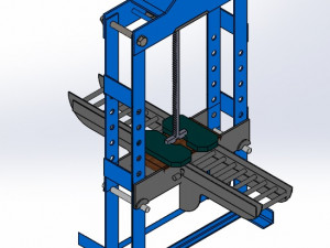 Sole Cutting Machine with Conveyor 3D Model