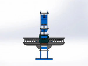 Sole Cutting Machine with Conveyor 3D Model