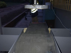 Sole Cutting Machine with Conveyor 3D Model