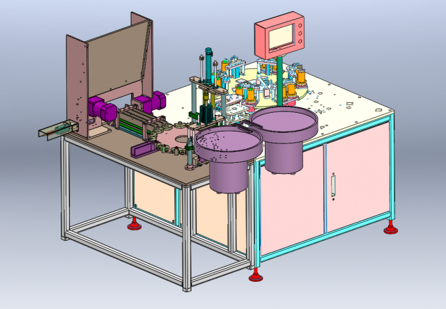 Battery Shell Sealing and Bending Machine 3D-Modell .c4d .max .obj .3ds .fbx .stl .blend 