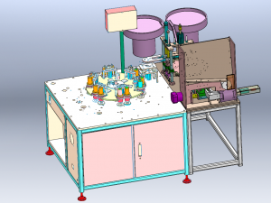 Battery Shell Sealing and Bending Machine 3D-Modell
