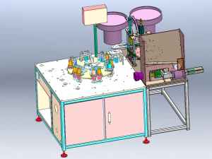 Battery Shell Sealing and Bending Machine 3D Model