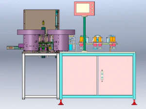 Battery Shell Sealing and Bending Machine 3D Model
